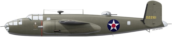 B-25B DR, 40-2261, The Ruptured Duck, Lawson