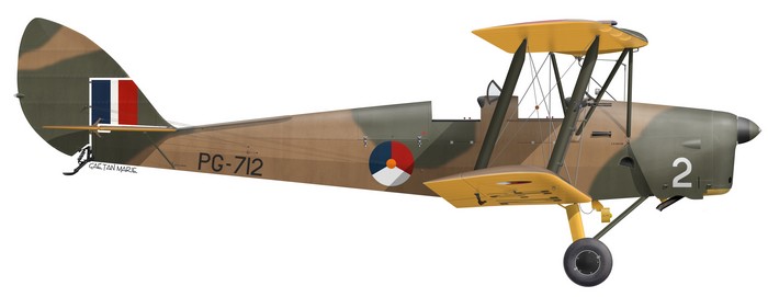 DH.82A Tiger Moth, RNLAF, PG-712