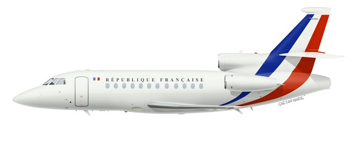 France, Falcon 900 No 4, F-RAFQ, ETEC 00.065 Villacoublay, 2012
