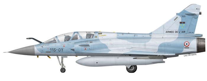 France, Mirage 2000B No 505, EC 2~5 Ile de France