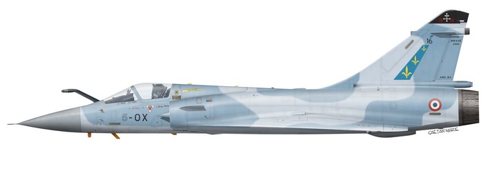 France, Mirage 2000C No 16, EC 2-5 Ile de France, 5-OX