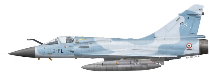 France, Mirage 2000C No 34, EC 2-2 Cote d'Or