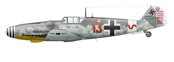 Germany, Bf 109G-6, W.Nr. 27169, Fw. Heinrich Bartels, 11.~JG 27, Kalamaki, November 1943
