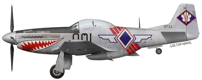 Philippines, P-51D-30-NA, 44-74627, Shark of Zambales, 3733 or 001