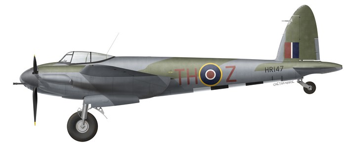 RCAF, Mosquito FB VI, HR147, W-C Russell Bannock, No 418 (RCAF) Squadron, october 1944