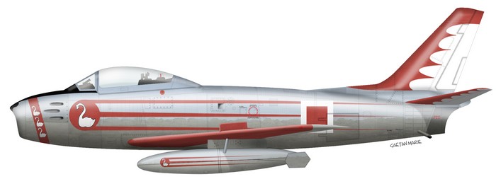 F-86F 52-4513, 334 FIS, Maj. James J. Jabara, 27 July 1953. PSS: AVIA.