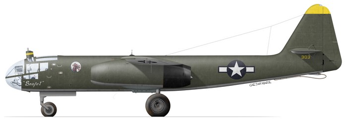 US, Ar 234B-2, Snafu I, Melun, 1945