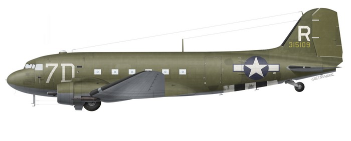 US, C-47A-80-DL, 43-15109, 80 TCS, 436 TCG