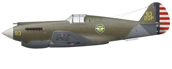 US, P-40-CU, XX-XXX, 55 PS, 20 PG, 1941