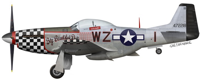 US, P-51D-20-NA, 44-72218, Big Beautiful Doll, Lt.Col. John D. Landers, 78 FG, 84 FS